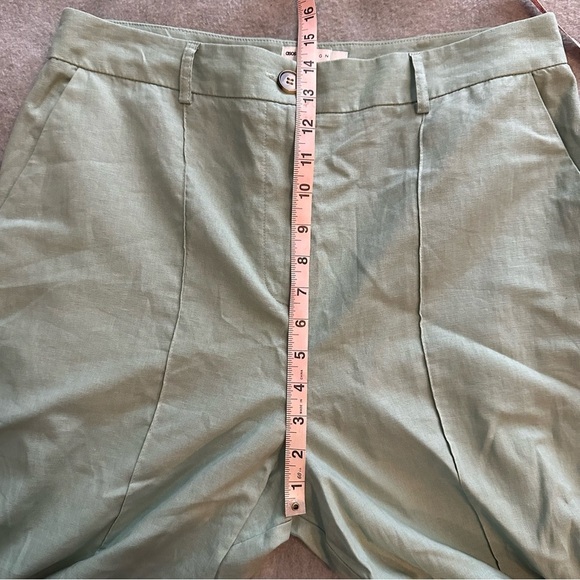 ASOS Design dad linen pants light green size 12 - Picture 8 of 8
